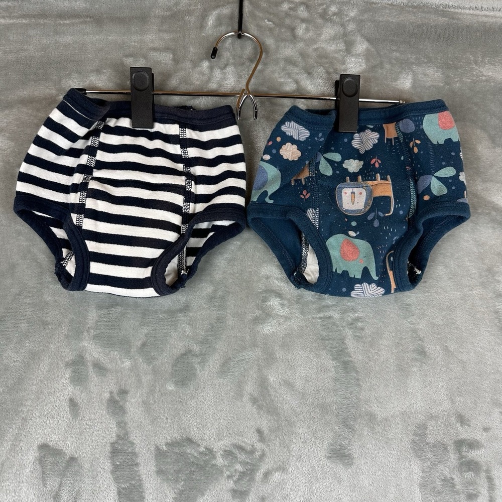 MooMoo Baby Training Pants Boy's 3T Absorbent Toddler Potty Underwear (Set Of 2)